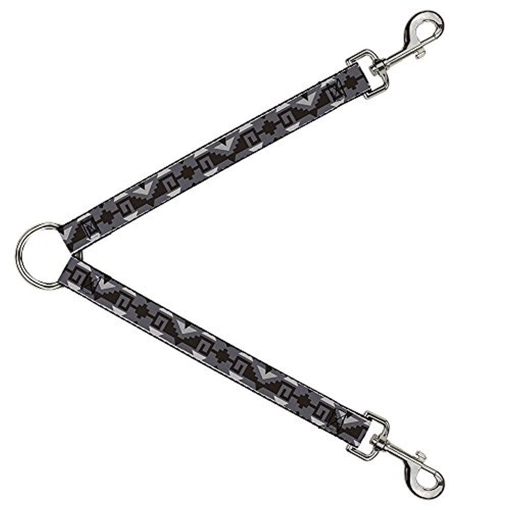 Buckle-Down Leash Splitter - Navajo2 Grays - 1 Wide - 30 Length