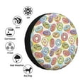 thumbnail image 4 of Naloa Glazed Donuts PVC Leather Spare Tire Wheel Cover Spare Tire Cover, for Car Truck SUV Camper Trailer Universal Fit(14-17in)-16 inch, 4 of 6