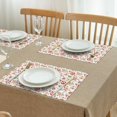 thumbnail image 3 of Pioneer Flower Floral Print Pattern Summer Placemats Table Placemats Set Of 4-Linen Kitchen Washable Placemats Table Mats 12x18 Inch Non-Slip Heat Resistant, 3 of 5