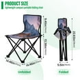 thumbnail image 3 of 600D Oxford Camping Chair Portable Foldable Chair Supports 220 lbs for Picnic, Fishing, Backpacking Beautiful Wooden Chalet, 3 of 8