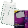 Quality Park Leather Tyvek First Class Envelopes and Avery Return Address Inkjet Label, White, 600ct Bundle