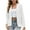 White, variant on Pitauce Womens Plus Size Casual Business Blazers Work Office Blazer Jackets Open Front Long Sleeve Cardigans S-5XL