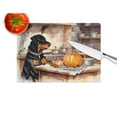 thumbnail image 4 of Carolines Treasures DAC1805LCB 15 x 12 in. Unisex Rottweiler Fall Kitchen Pumpkins Glass Cutting Board - Large, 4 of 5