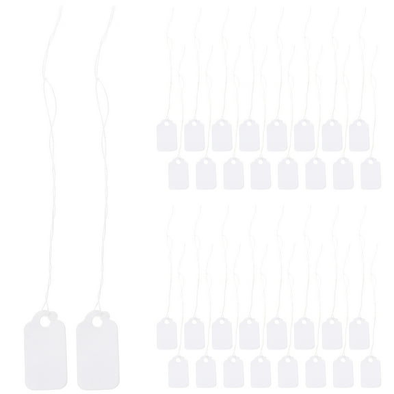 300 Pcs Jewelry Price Tag Blank Gift Handwritten Label Number Paper Sale Tags for Clothes Labels Shelf Wine Bottle