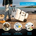 thumbnail image 6 of Lifetime 55 qt Bear-Resistant Camping Cooler Wheeled, Premium High Performance, Ice Retention, Hard Cooler, 60 Can Capacity, White (91072), 6 of 17
