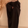 thumbnail image 3 of Vestidos musulmanes de mujer Vestido de oración largo de manga larga y cuerpo entero, 3 of 5