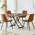 thumbnail image 2 of M optimized Modern Lifting Dining Table Multifunctional Foldable Coffee Table with Wood Desktop and Metal Legs, 4-in-1 Dressing Table Office Table for Home Space Saving, 2 of 9