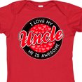 thumbnail image 4 of Inktastic I Love My Uncle Boys or Girls Baby Bodysuit, 4 of 5