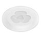 thumbnail image 4 of Lámpara de techo LED con patrón de flores, lámpara acrílica para el hogar, dormitorio, cocina, iluminación interior, 18W, 20cm, 4 of 5
