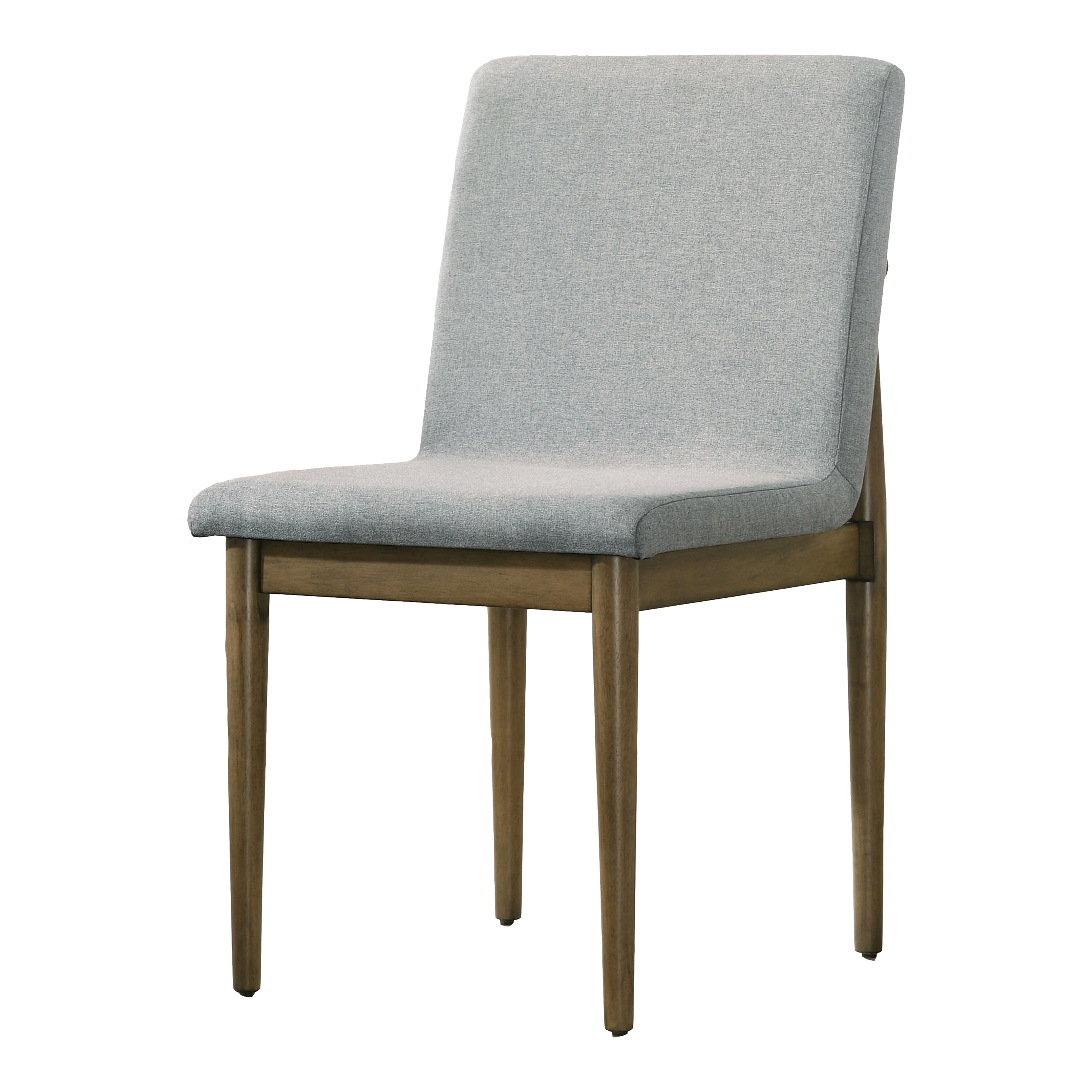 Furniture of America Hyde Upholstered Wood Natural Brown and Gray Side Chairs (Set of 2)