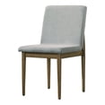 thumbnail image 3 of Furniture of America Hyde Upholstered Wood Natural Brown and Gray Side Chairs (Set of 2), 3 of 6
