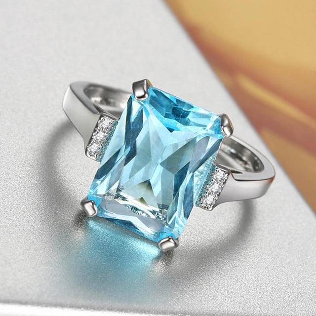 OHOIOLLA Anillo Para Mujer Con Y Zirconia Fácil De Combinar
