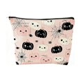 thumbnail image 2 of Hometravel Halloween Zipper Cosmetic Bag, Multi-Pattern Spooky Makeup Pouch, Reusable Canvas Travel Storage Bag for Makeup, Toiletries, Small Accessories Organizer, 2 of 7