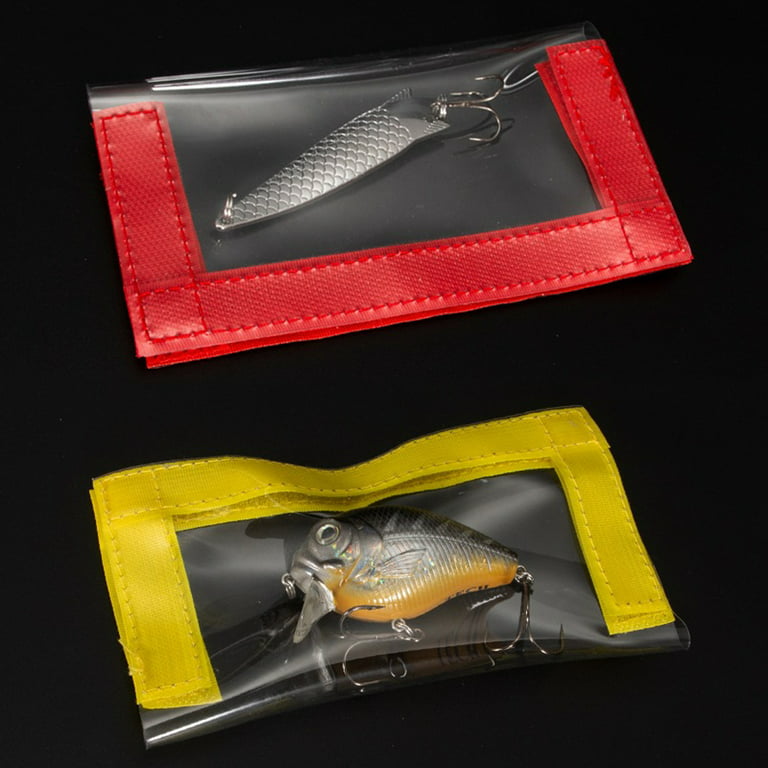 Pinshui lure bait jacket bag transparent nylon bait protection bag lure wrap  efficient pack-and-roll storage for fishing lures 