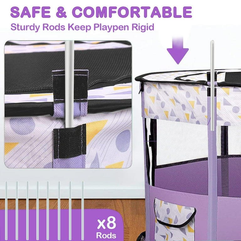 Purple playpen cheap for baby