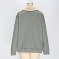 thumbnail image 4 of TKLPEHG Womens Half Zip up Fleece Sweatshirts Winter Warm Vintage Sweatshirts Long Sleeve Pullover Casual Comfy Fashion Clothes (Gray,S), 4 of 7