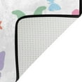 thumbnail image 4 of Dreamtimes Lightweight Soft Area Rugs 31x20 Inch, Colorful Butterflies Floor Mat Doormat for for Rooms Entrance Hardwood Floor Living Room 2'7" x 1'8"） Nursery Rugs, 4 of 6