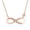 14K Rose Gold-Plated, variant on Women's Infinity Pendant Anchor Chain Necklace 14K Yellow Gold-Plated Cubic Zirconia Valentine's Day Gift 18 Inch Gift Box Included