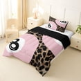 thumbnail image 2 of Erosebridal Girls Ball Games Twin Comforter Sets For Billiards Gamer,Wild Cheetah Pattern Bedding Set For Girls Kids, Reversible 2pcs, 2 of 7