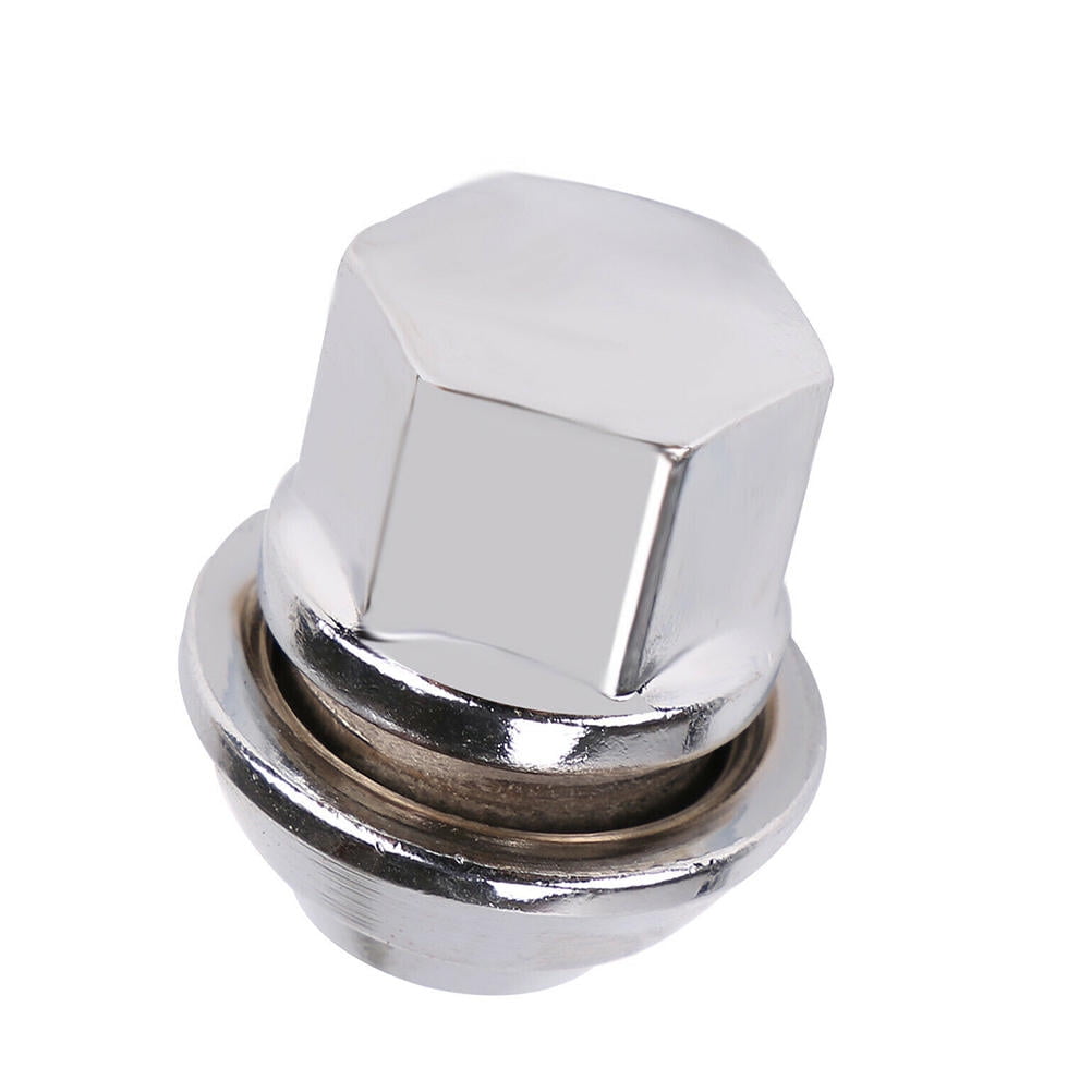 ROMANSENTIAL Automobile Wheel Nut Wheel Hub Nuts Aluminum Alloy 20Pcs Silver