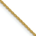 thumbnail image 4 of Primal Gold 14 Karat Yellow Gold 1.2mm Parisian Wheat Chain Necklace, 4 of 5