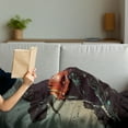 thumbnail image 3 of Fantasy Soft Flannel Fleece Blanket, Unusual Sinister Robotic Demon Character Futuristic Computer-Generated Cyber Print, Cozy Plush for Indoor and Outdoor Use, 60" x 80", Black Red, by Ambesonne, 3 of 5