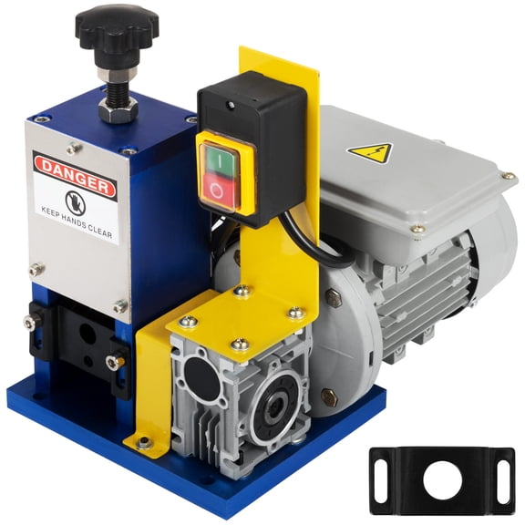 Vevorbrand Automatic Electric Wire Stripping Machine 0.05 inch-0.98 inch, Portable Dark Blue Wire Stripper,Without Blade,Multicolor