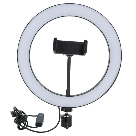 ZOUSSIQI UN‑260 LED Ring Lamp Three Colors Stepless Dimming Arc Surface Fill Light 26cm 26W EL225#59249