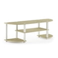 thumbnail image 3 of Furinno 11058 Turn-S-Tube Wide TV Entertainment Center, Cream Faux Marble/White, 3 of 5