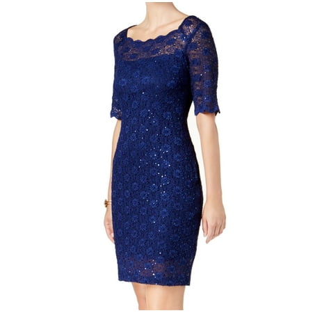 dress connected neck sleeve boat womens sequined sheath knee cocktail lace above short dialog displays option button additional opens zoom