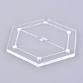 thumbnail image 2 of Acrylic Transparent Pressure Plate Quilting Template Hexagon BurlyWood 56x64.5x3mm Hole: 3mm, 2 of 3