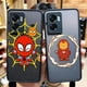 thumbnail image 2 of Funda mate para OPPO A97 A96 A95 A94 A93 A92 A92S A78 A74 A73 A72 A57 A55 A54 4G 5G funda Marvel héroe de dibujos animados Spider-Man Lron Man, 2 of 5