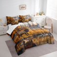 thumbnail image 3 of Castle Fairy Wildlife Deer Bedding Comforter Set 7-Piece for Kids Teenagers Adults,Lake Mallard Duck King Bedding Sets,Woodland Animal Ultra Soft Bed Sheets,Super Cozy Room Decor,Reversible, 3 of 8