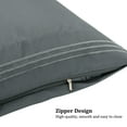 thumbnail image 5 of REGALWOVEN Brushed Microfiber Body Pillowcases Soft Breathable Pillow Case Covers with Zipper Closure Dark Gray King, 5 of 8