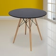 thumbnail image 3 of Set de Comedor Mundo In Mesa negra y 4 Sillas Eames gris Minimalista, 3 of 12