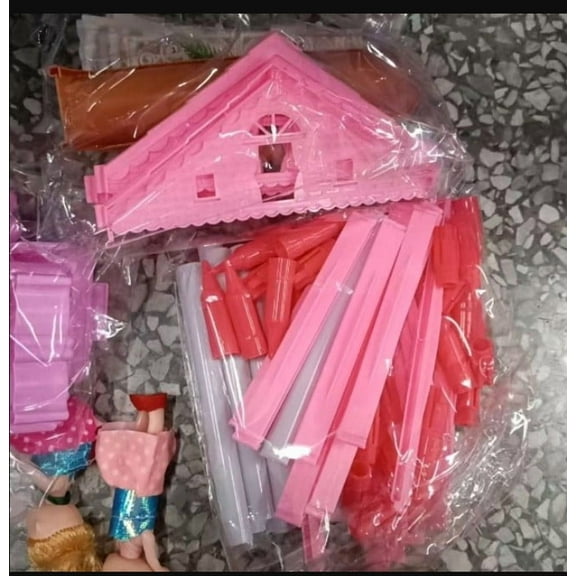 Christmas Tree Decorations Indoor New DIY Princess House for Girls' Pretend Play Castle Villa Pretend Play Toys for Little Girls B One Size