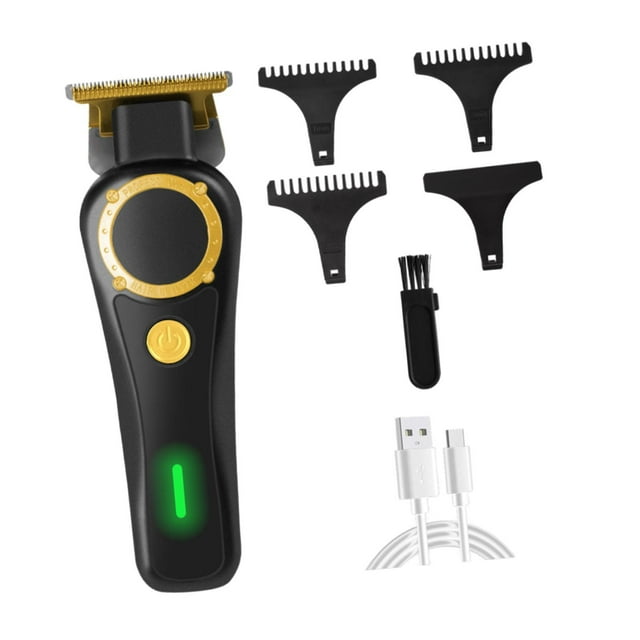 Cortadora de pelo profesional inalámbrica para peluquero, portátil, recargable, de bajo consumo. negro
