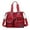 Red, variant on Large Tote Bag for Women Waterproof Nylon Crossbody Bags Multi Pockets Zipper Travel Shoulder Bag