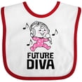 thumbnail image 3 of Inktastic Future Diva Baby Girl Singer Girls Baby Bib, 3 of 4