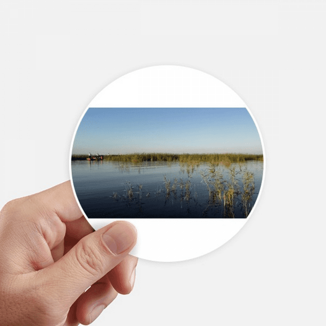 Water Connected To The Sky Sticker Round Wall Suitcase Laptop Label Bumper