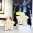 thumbnail image 5 of Christmas Ceramic Luminous Star Desktop Ornaments Scene Layout Decorations Christmas Holiday Small Ornaments, 5 of 6