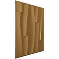 thumbnail image 2 of Ekena Millwork 19 5/8"W x 19 5/8"H Brick Wave EnduraWall Decorative 3D Wall Panel, Bright Coat Gold (12-Pack for 32.04 Sq. Ft.), 2 of 6