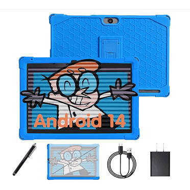 YYSWIE Kids Tablet 10.1" 6GB RAM 32GB - Android 14 with Stylus & Case, Parental Control for Ages 3-12
