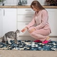 thumbnail image 3 of Pioneer Flower Floral Print Pattern Kitchen Rugs Sets Of 2,Anti Fatigue Kitchen Mat Rugs Non Slip Washable,Decorative Kitchen Floor Mats for Kitchen,Sink,Laundry,17"x30"+17"x47", 3 of 7