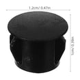 thumbnail image 2 of HEMOTON  50 Pcs Decorative Hole Plugs Reusable Furniture Cabinet Black, 2 of 8