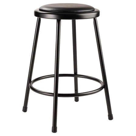 NPS 24" Heavy Duty Vinyl Padded Steel Stool