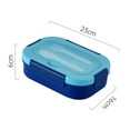 thumbnail image 2 of CNKOO Lunch Box with 3 Compartments Easy to Clean Lunch Box 3-compartment Bento Lunch Box Set Leak Proof Microwave/dishwasher, 2 of 5