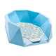 thumbnail image 1 of Rejilla de malla reutilizable para el entrenamiento de mascotas, con pared protectora en todos los lados y parte superior abierta. Azul, 1 of 9