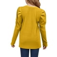 thumbnail image 5 of Hicidod Girls Puff Long Sleeve Shirts Lightweight Crew Neck Solid Color T Shirt Kids Stylish Spring Fall Tops Tee Blouse for Girl, 5 of 8
