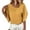 Yellow, variant on GERsome Women Casual Short Sleeve Tops Asymmetrical Neck Shirt Casual Work Tunic Blouses
